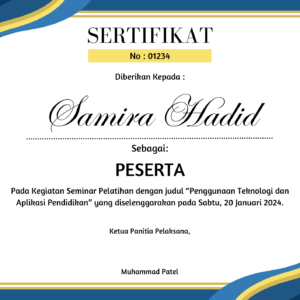 Design Sertifikat (Custom)